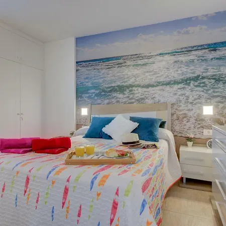 307 Bright, Sea View, Air Conditioning With Swimming Pool Playa de las Américas